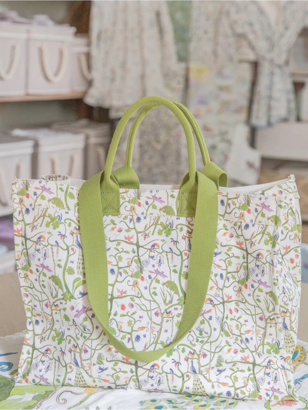 Timo & Violet Everywhere Tote Bag - Tropical Garden Upscale Diaper Bag, NWT